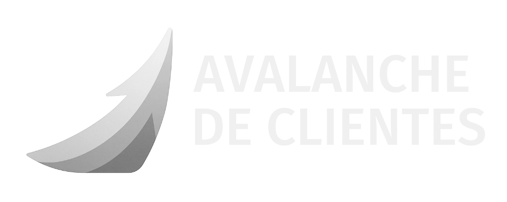 Logo Avalanche de Clientes [Horizontal] Negativado